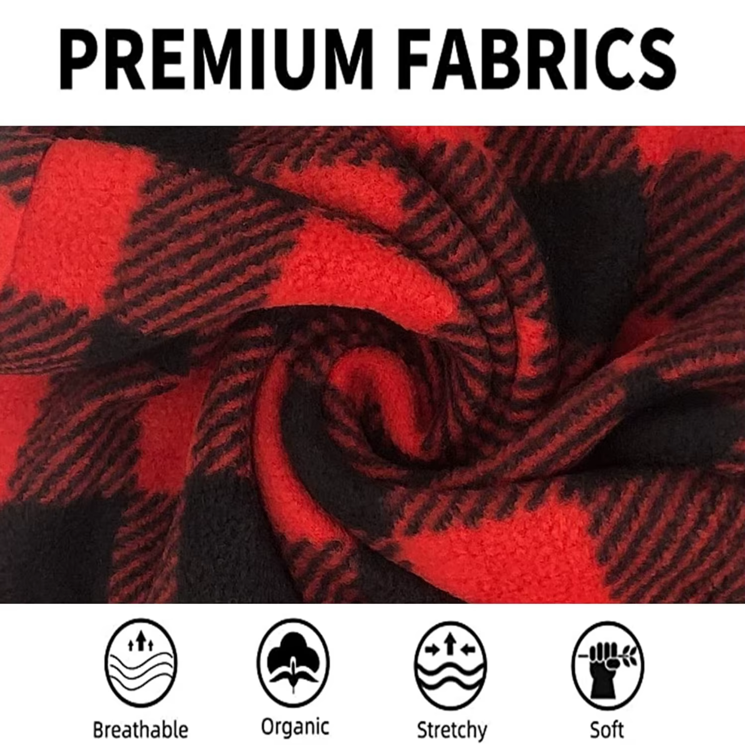 Pantalon de Pyjama Femme Polaire Pelucheux à Carreaux